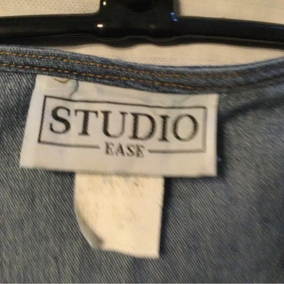 Vintage Denim Midi Dress, size 14 - Picture 4 of 6